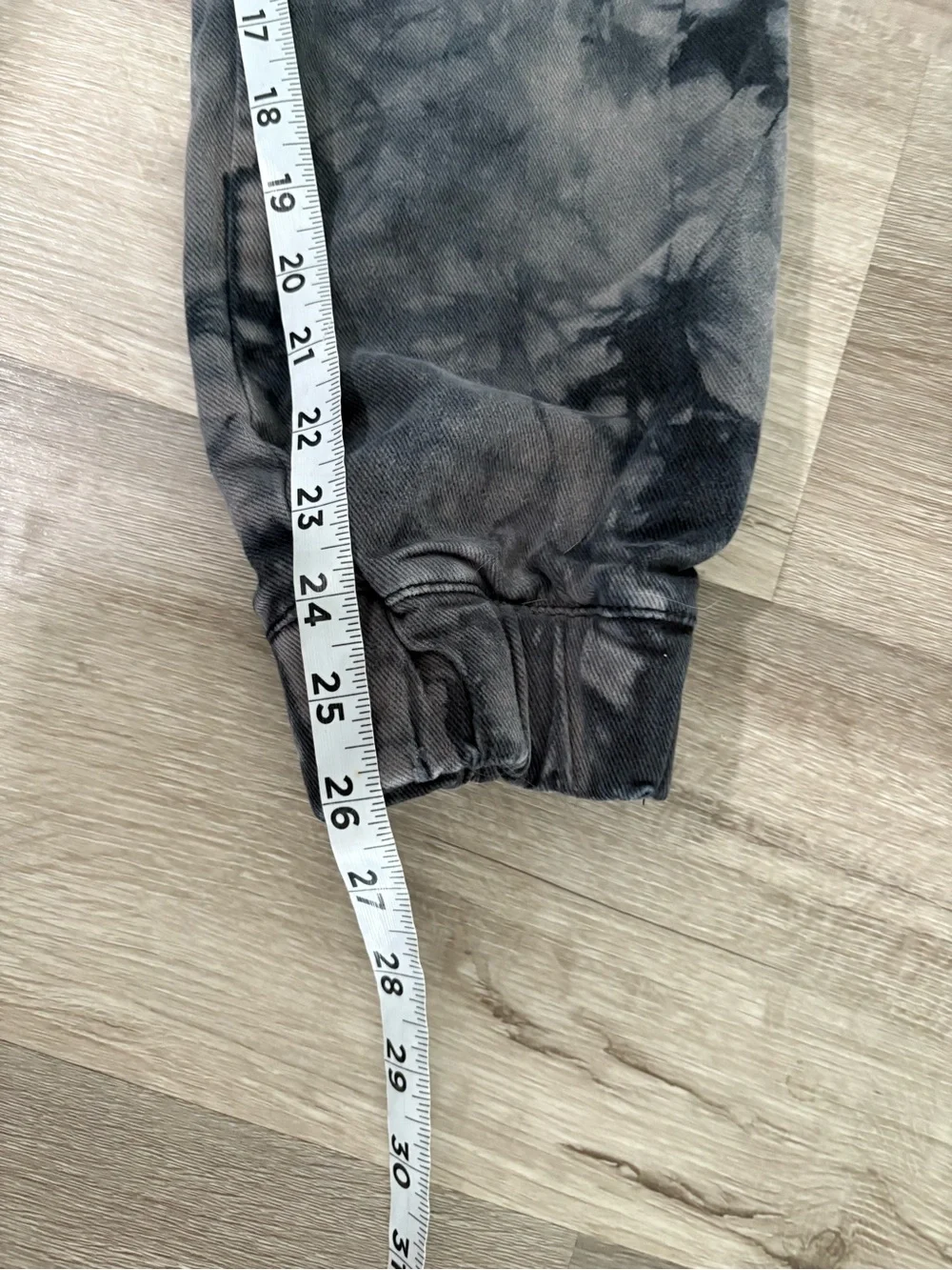 Almost Famous Tie-Dye Cargo Joggers - Gray & Black